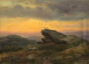 Harz landscape by Heinrich Brandes
