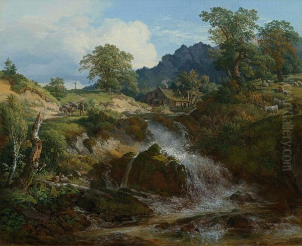 Landscape with mill - view 1