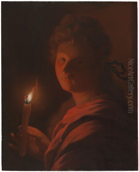 Girl with a Candle - view 1