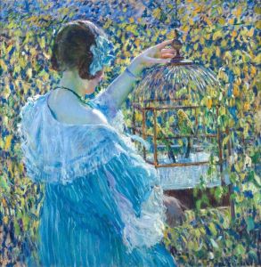 The Bird Cage by Frederick Carl Frieseke