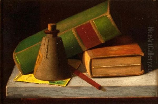 Books and Ink Bottle - view 1