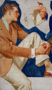[Male Fashion Model] by J. C. Leyendecker