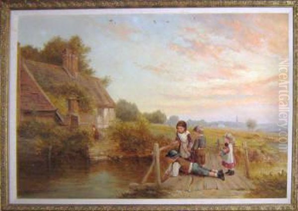 Children Fishing - view 1