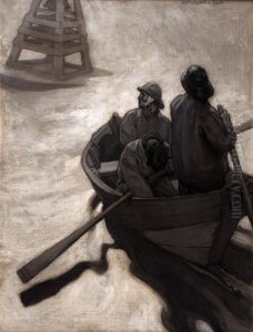 [Men in Rowboat]