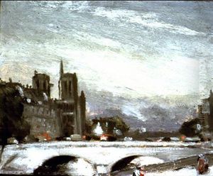 Notre Dame and the Seine by Robert Henri