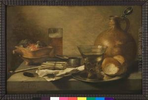 Zatisi s hlinenym dzbanem by Pieter Claesz
