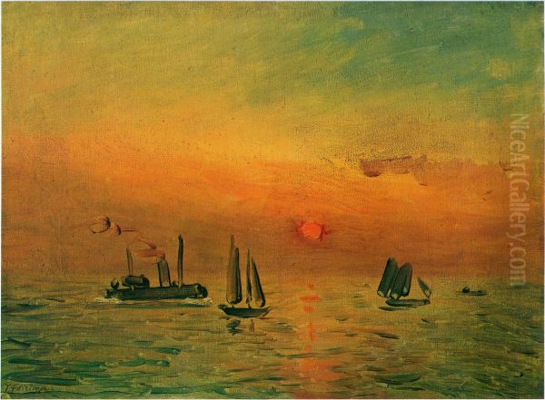 Sunrise in a Port - view 1