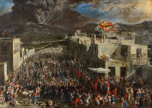 The eruption of the Vesuvius in 1631 by Domenico Gargiulo