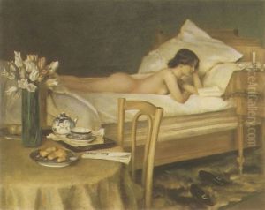 Nude reading by Franz Eybl