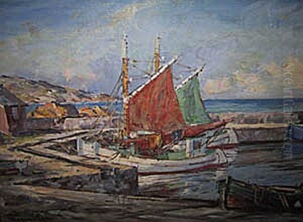 Harbour view from Sandvig, Bornholm, Denmark. - view 1