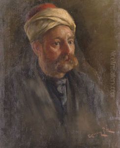 Man with Turban by Agost Egervary Potemkin