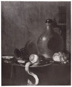 Stilleven met een steengoed kruik by Joost Ferdenandes
