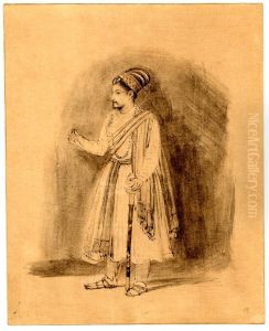 A Deccani Nobleman standing by Rembrandt
