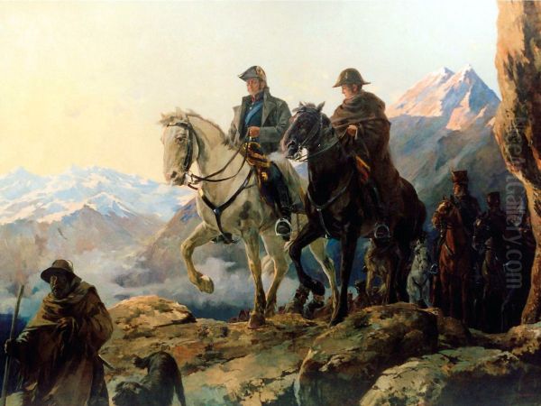 San Martin y O'Higgins pasando los Andes - view 1