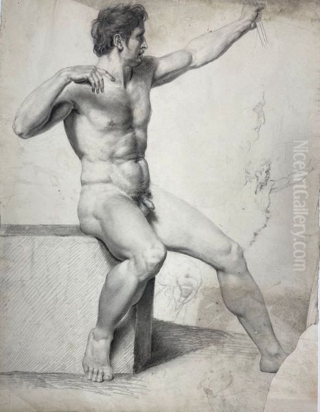 Male nude model - view 1