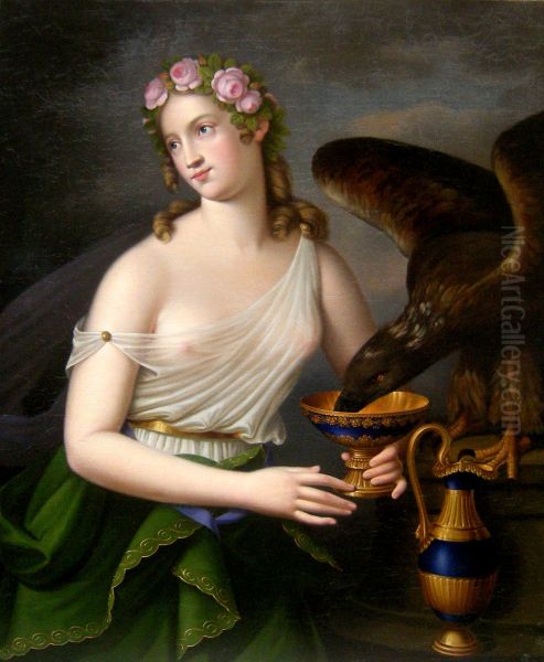 Goddess of Youth and Cupbearer Hebe and Eagle of Zeus - view 1
