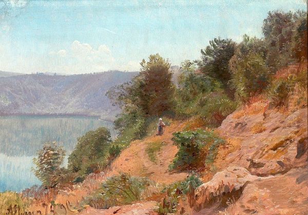 View of Lake Albano, Italy. - view 1