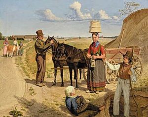 Peasants at a marl pit. by Godtfred Rump