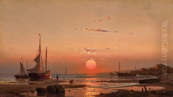 Ships at Sunset - view 1