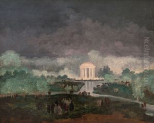 Fete de nuit donnee par la Reine au Comte du Nord a Trianon by Hubert Robert