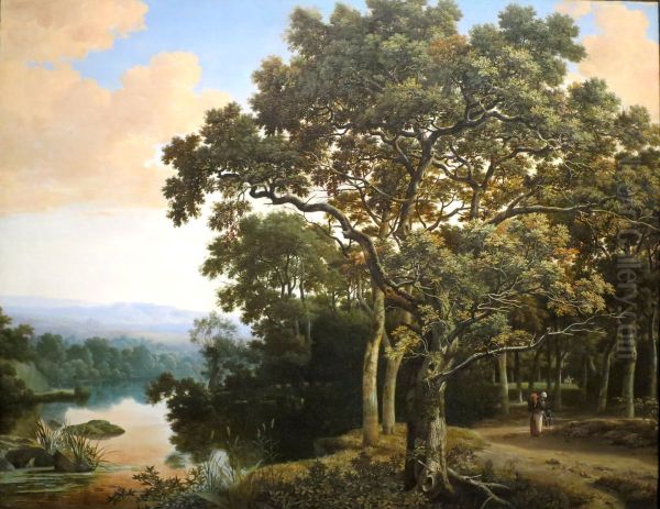 A Wooded Landscape with Travelers - view 1