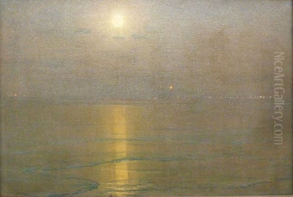 Marine, la nuit by Thomas Alexander Harrison