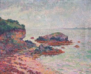 Cote rocheuse en Bretagne by Emile Schuffenecker