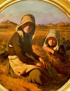 Moissonneuses, ile de Brehat by Pierre Dupuis