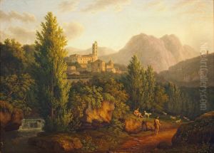Landschaft bei Eboli by Jacob Philipp Hackert