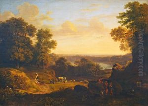 Landschaft mit Nemi-See
