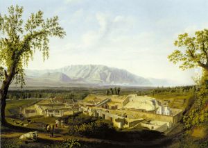 View of the Ruines of Pompeii by Jacob Philipp Hackert