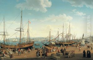 View of the Port of Messina, from the Palazzo del Senato