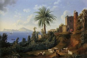 View of Posillipo on the Isle of Capri(1795), by Jacob Philipp Hackert