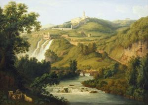 Villa d'Este bei Tivoli by Jacob Philipp Hackert