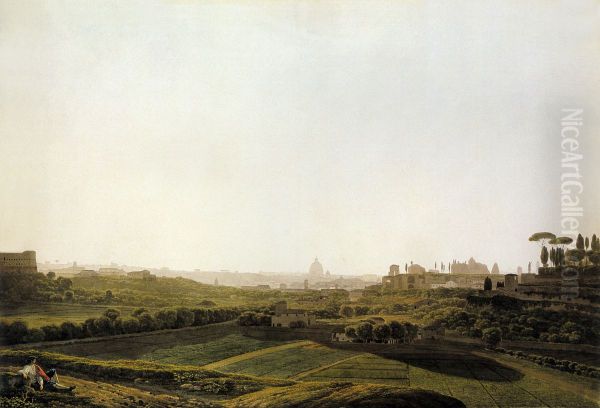 Rome Viewed from the Baths of Caracalla - view 1