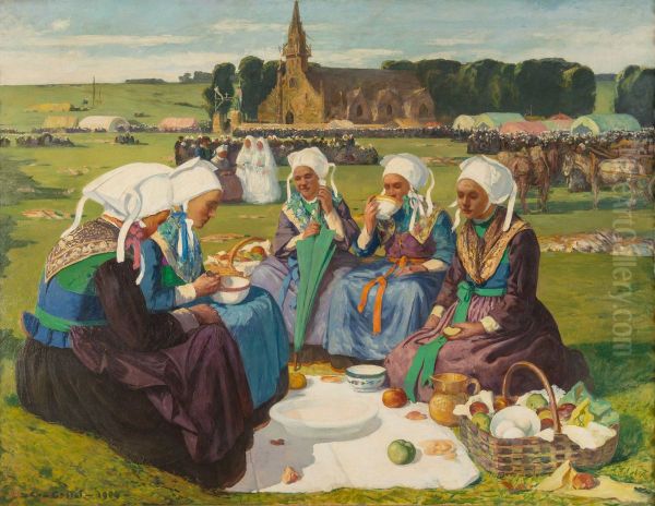 Femmes de Plougastel au pardon de Sainte-Anne-la-Palud - view 1