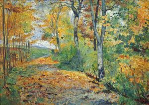 Herbstlicher Wald by Theodor Hagen