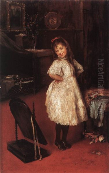 Young Girl at the Mirror - view 1