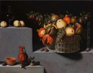 Still life with Basket and Terracotta Jars Still life with Basket and Terracotta Jars