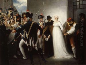 Marie Antoinettebeing taken to her Execution, October 16, 1793. by William Hamilton