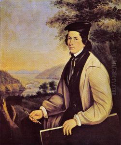 Self-portrait by Theophile Hamel