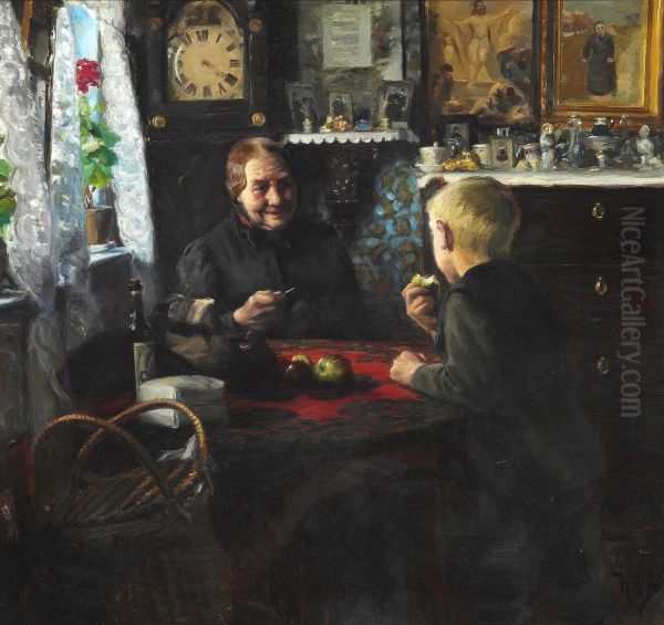 Visiting grandmother - view 1