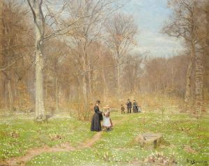 Woods In Spring. by H. A. Brendekilde