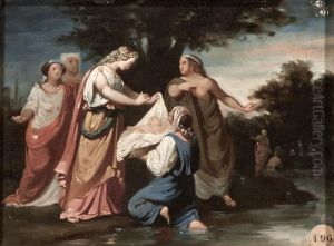Finding of Moses by Jose Casado del Alisal