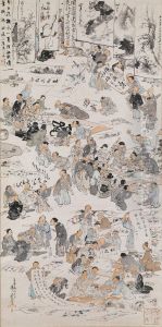 Calligraphy and Painting Party by Kawanabe Kyosai