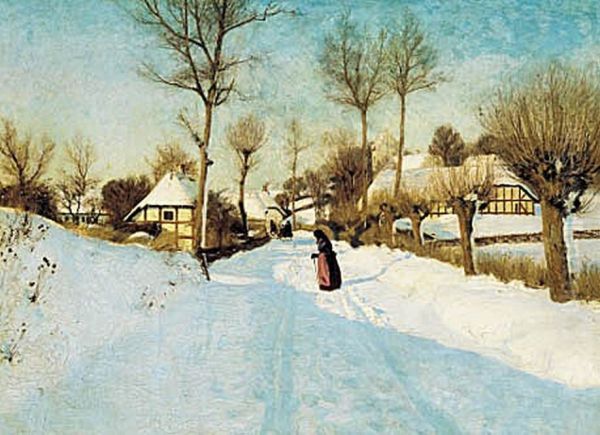 The village in winter. - view 1