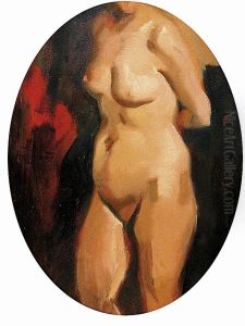 Weiblicher Torso by Hugo von Habermann