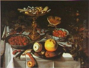 Still life with fruit and sweets by Pieter Claesz