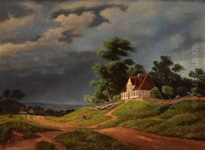 Landscape with a windy weather