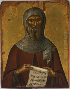 Saint Anthony by Michael Damaskinos